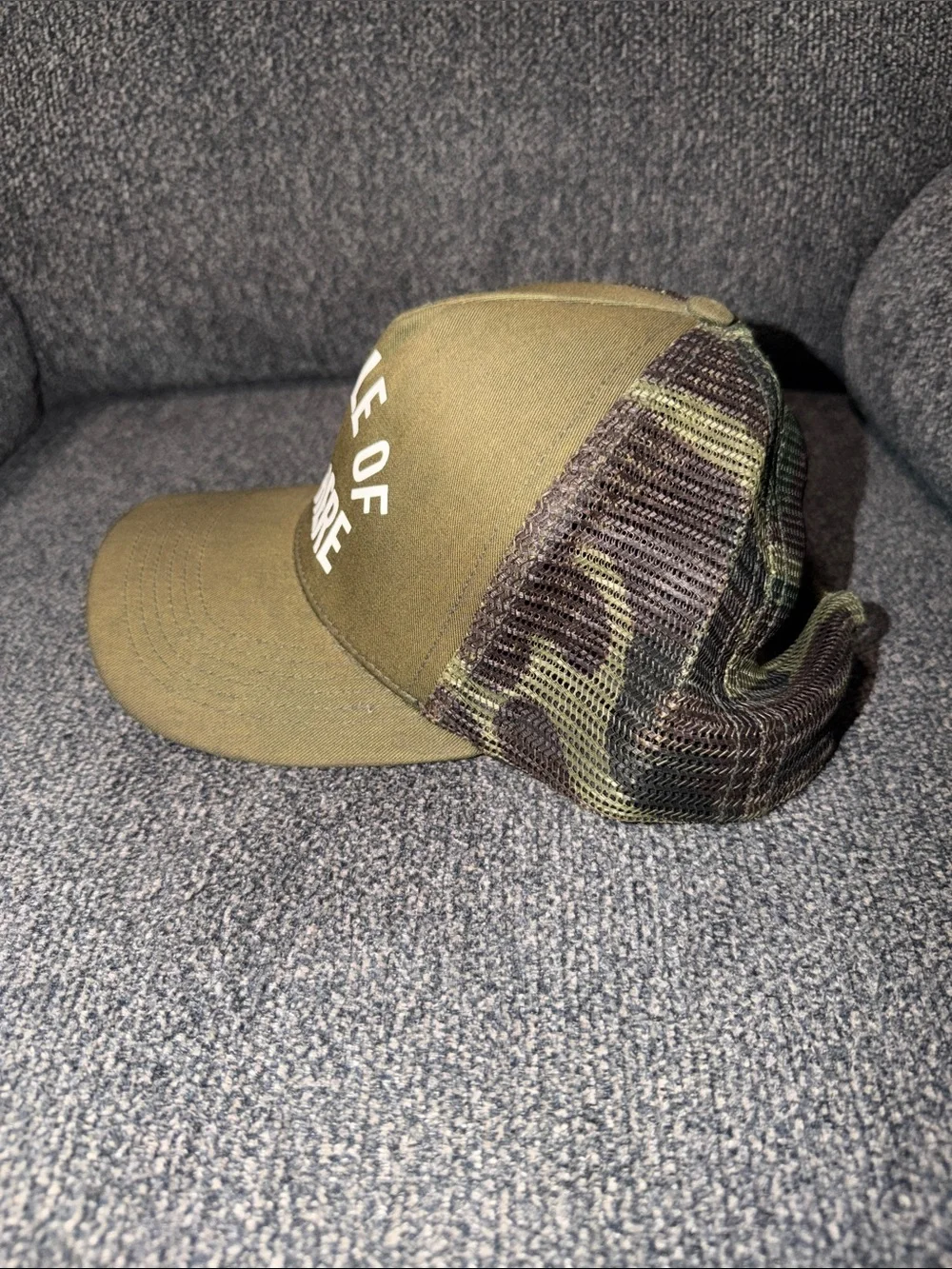 Quiet Life “Middle of Nowhere” camo trucker hat